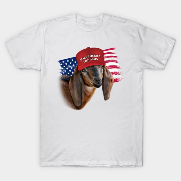 Make America GOAT Again Nubian Kid Goat T-Shirt by IconicTee